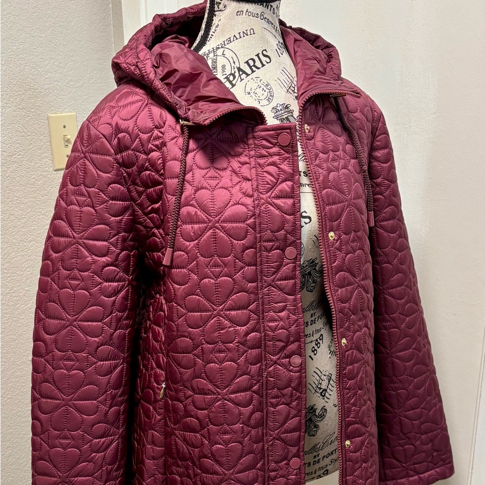 Kate Spade ♠️ Blackberry Quilted Puffer Jacket